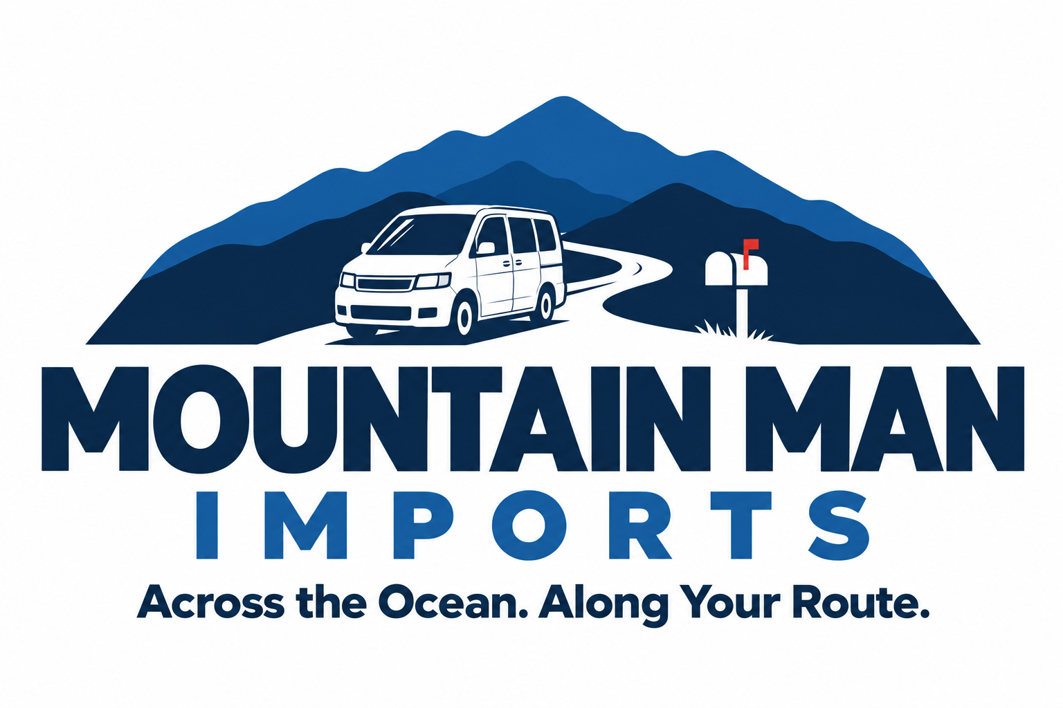 Mountain Man Imports mountain road logo
