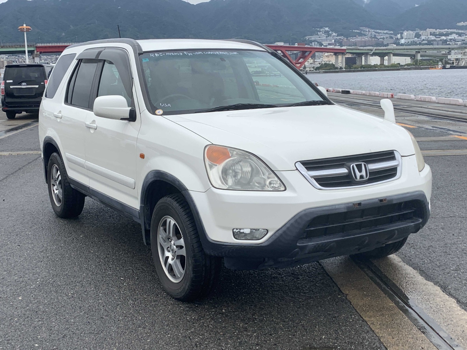 2002 Honda CR-V RHD — White: opposite front exterior