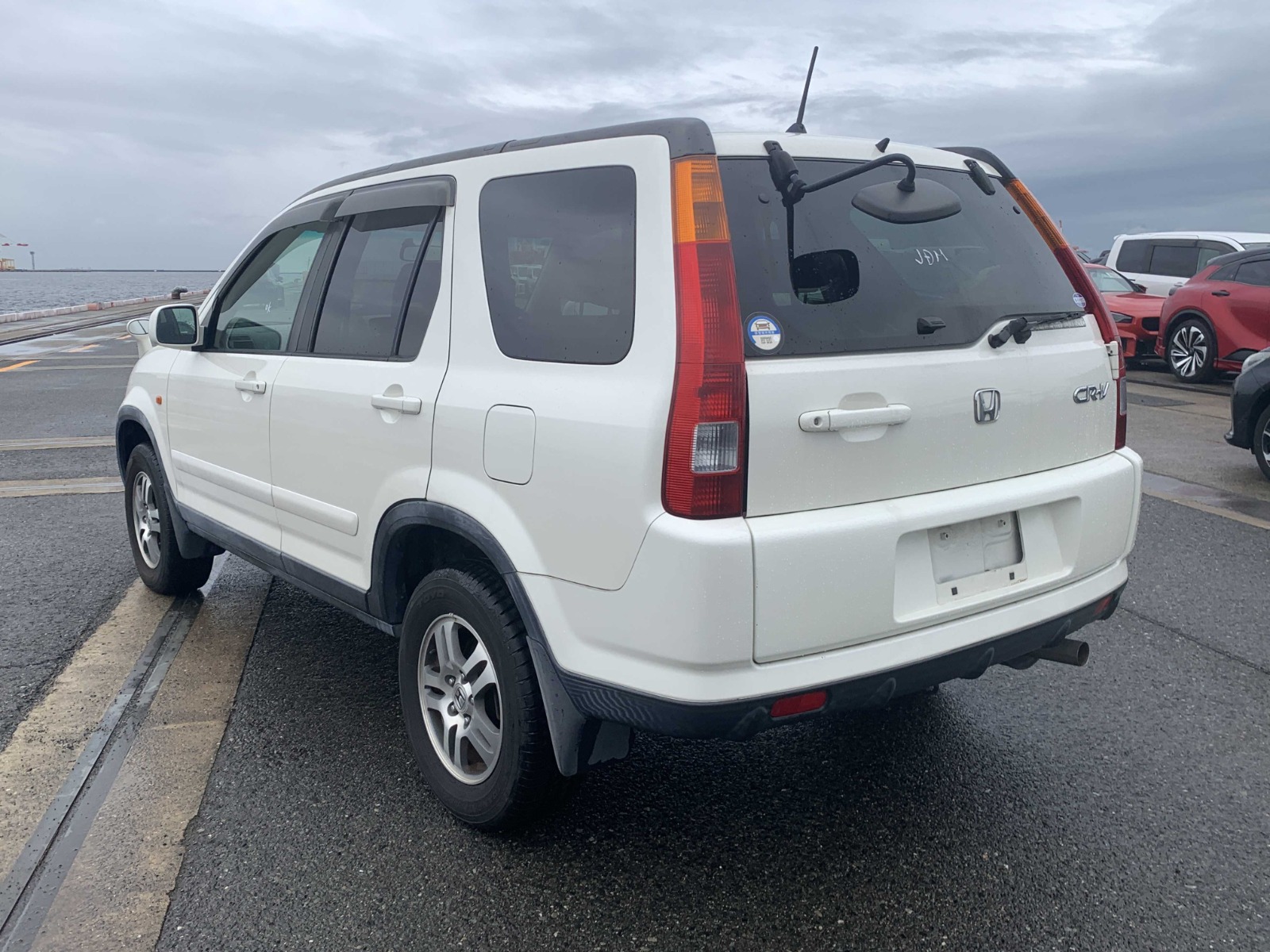 2002 Honda CR-V RHD — White: opposite rear exterior
