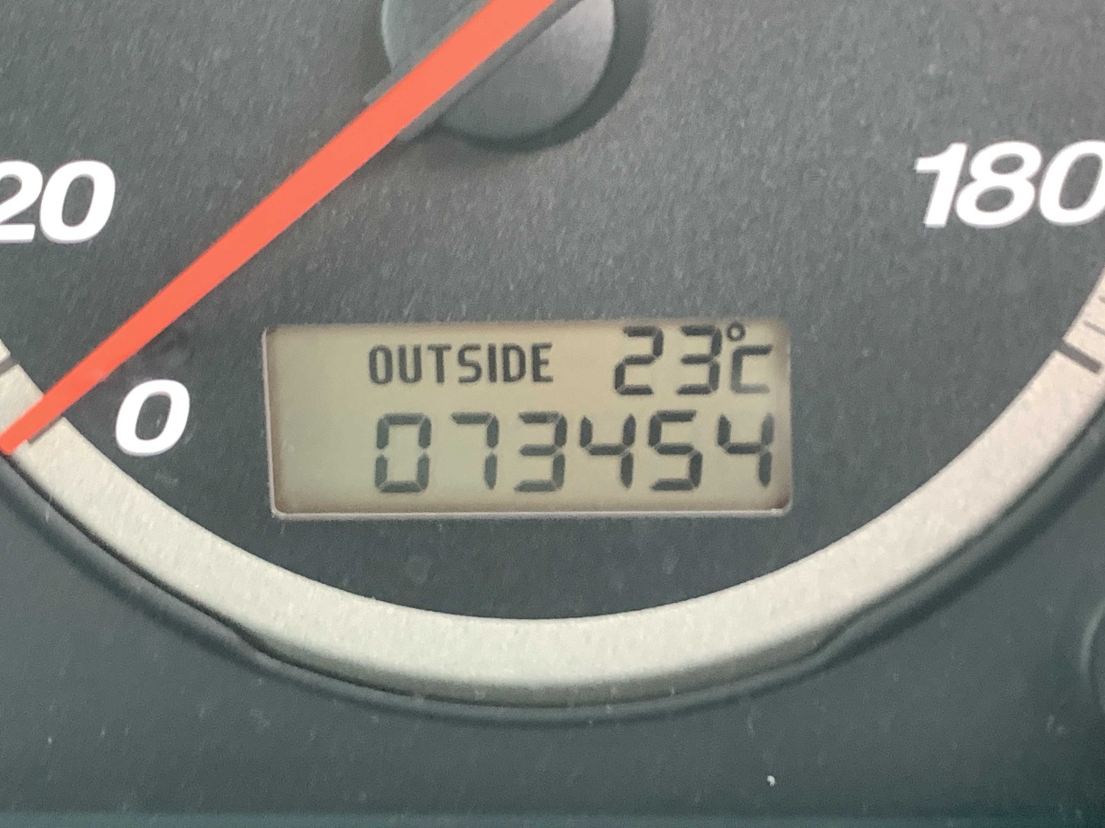 2002 Honda CR-V RHD — White: odometer showing 73,454 km