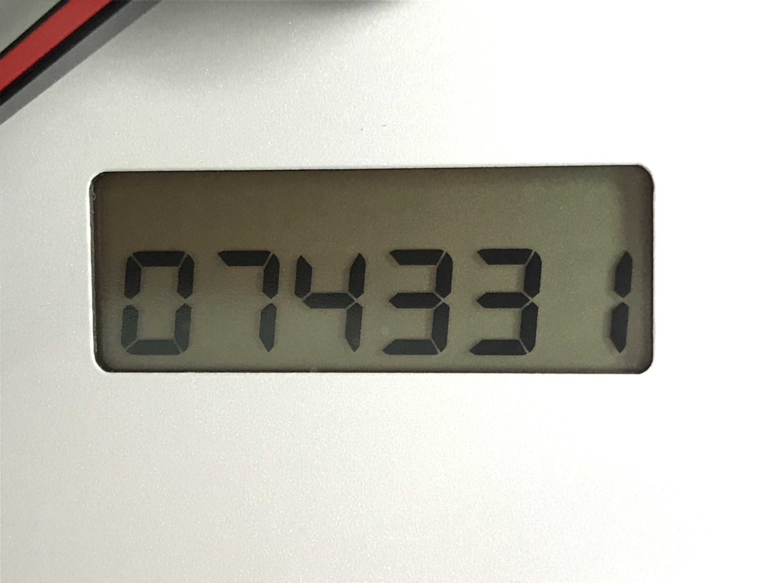 2001 Honda Stream iS RHD: odometer showing 74,331 km